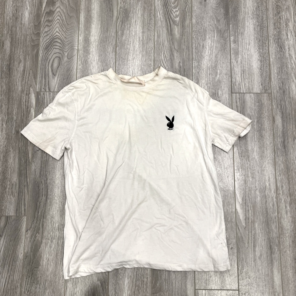 WHITE PLAYBOY WOMEN’S T-SHIRT